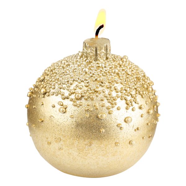 Candela sferica dorata Wish Lighting Ball 9 cm