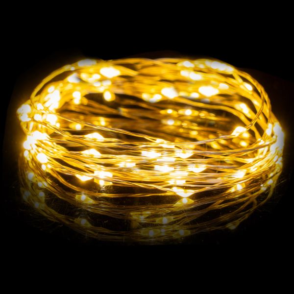 Catena luminosa Sagitta  20 Micro Led 2 Mt-Bianco Caldo