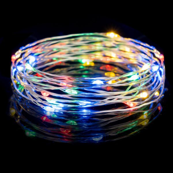 Catena luminosa Sagitta  20 Micro Led 2 Mt-Multicolor