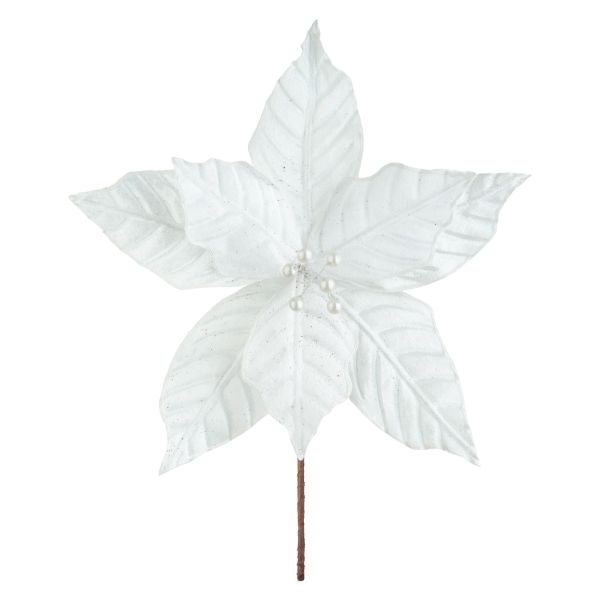 Fiore di Natale bianco Bruit des Pétales 22 cm