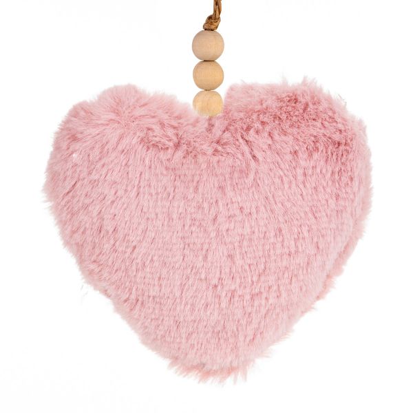 Addobbo Natalizio Pink Memory Heart 10 cm