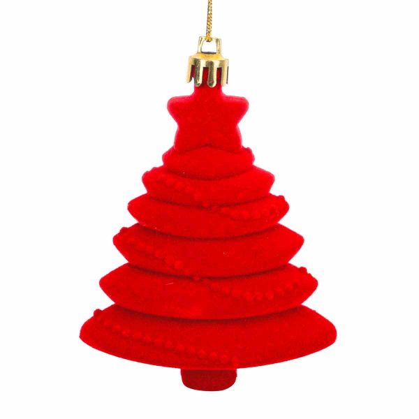 Addobbo Natalizio Red Star Christmas Tree 10 cm