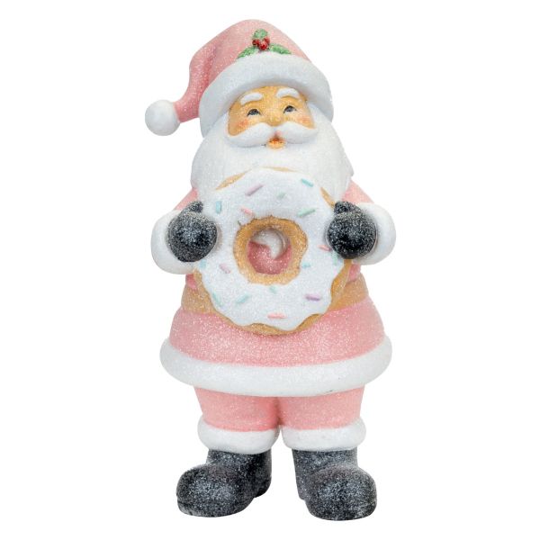 Babbo Natale Cuoco di Ciambelle 20 cm