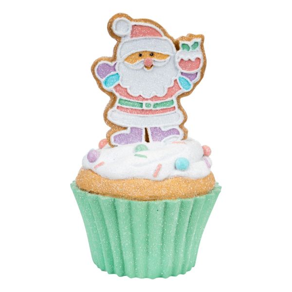 Babbo Natale e il Cupcake degli amici 16 cm