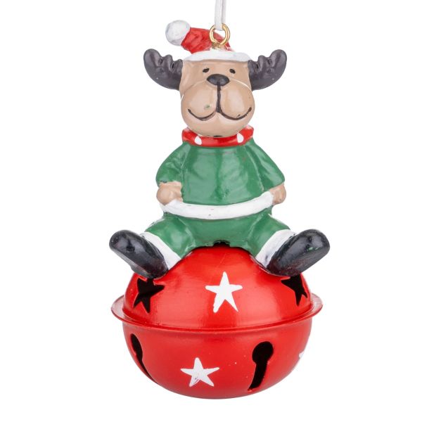 Addobbo Natalizio Magic Reindeer Bell 8 cm