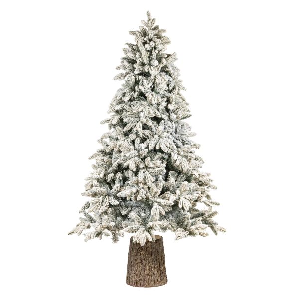 Albero di Natale innevato artificiale con tronco Nordend-180 cm