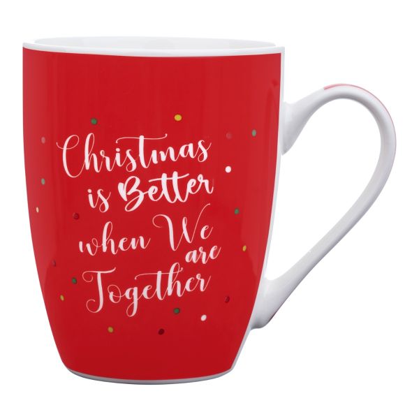 Tazza Natalizia in ceramica Christmas Together 340 ml