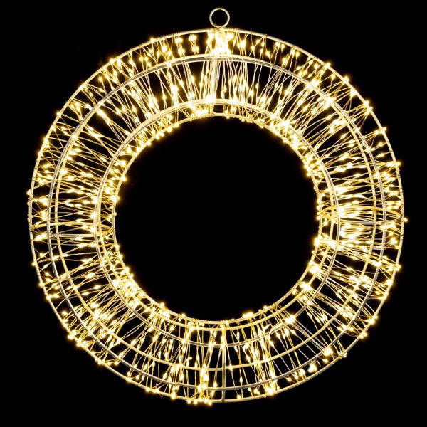 Fuoriporta Natalizio Magical Circle of Lights 38 cm