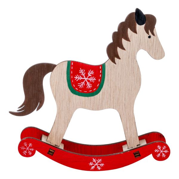 Cavallo a dondolo bianco Aiden 13 cm