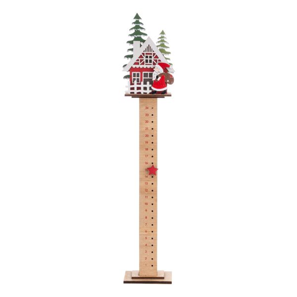 Calendario Avvento Arrivo di Babbo Natale 60 cm